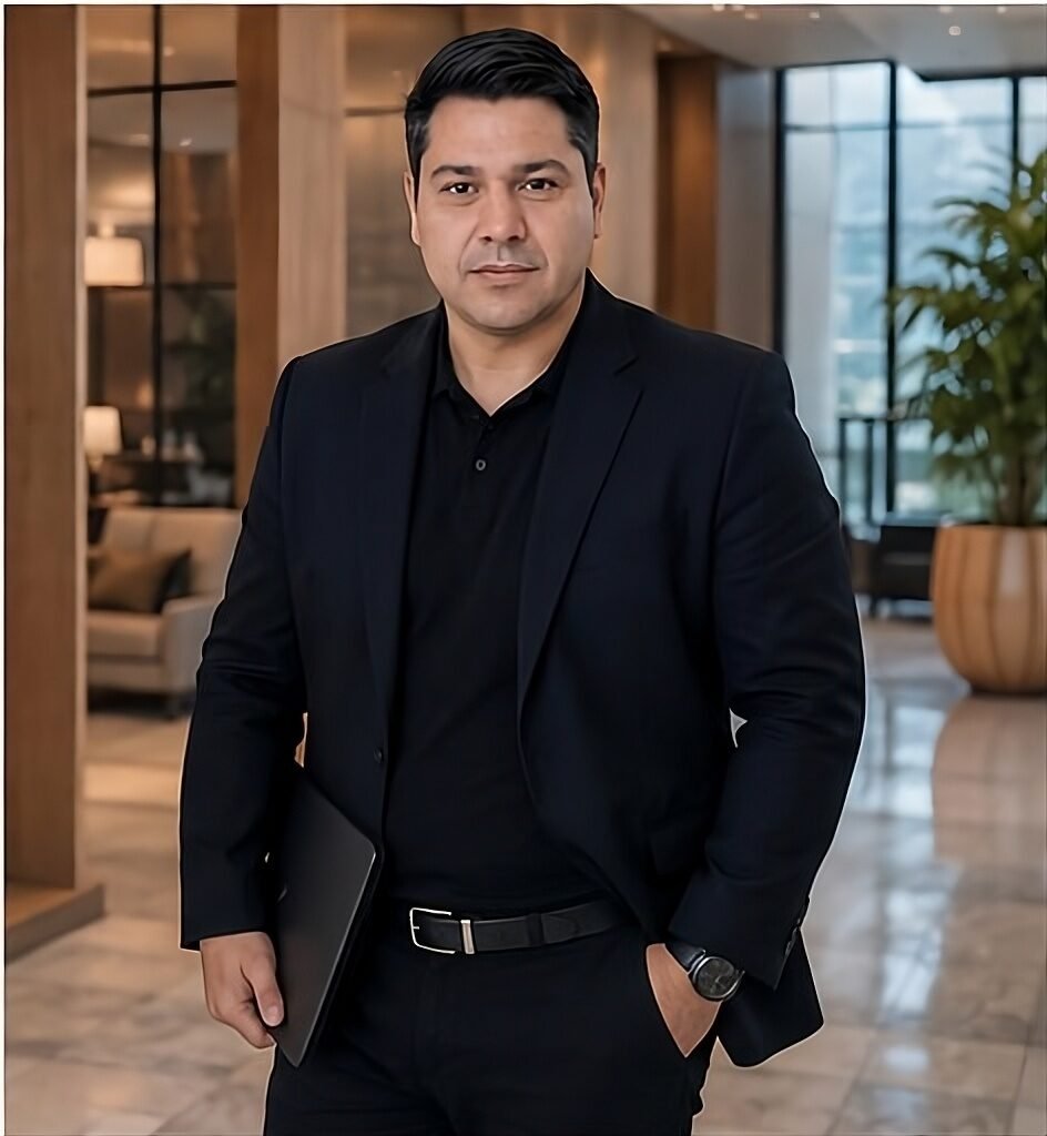 Gustavo Juárez en un espacio corporativo