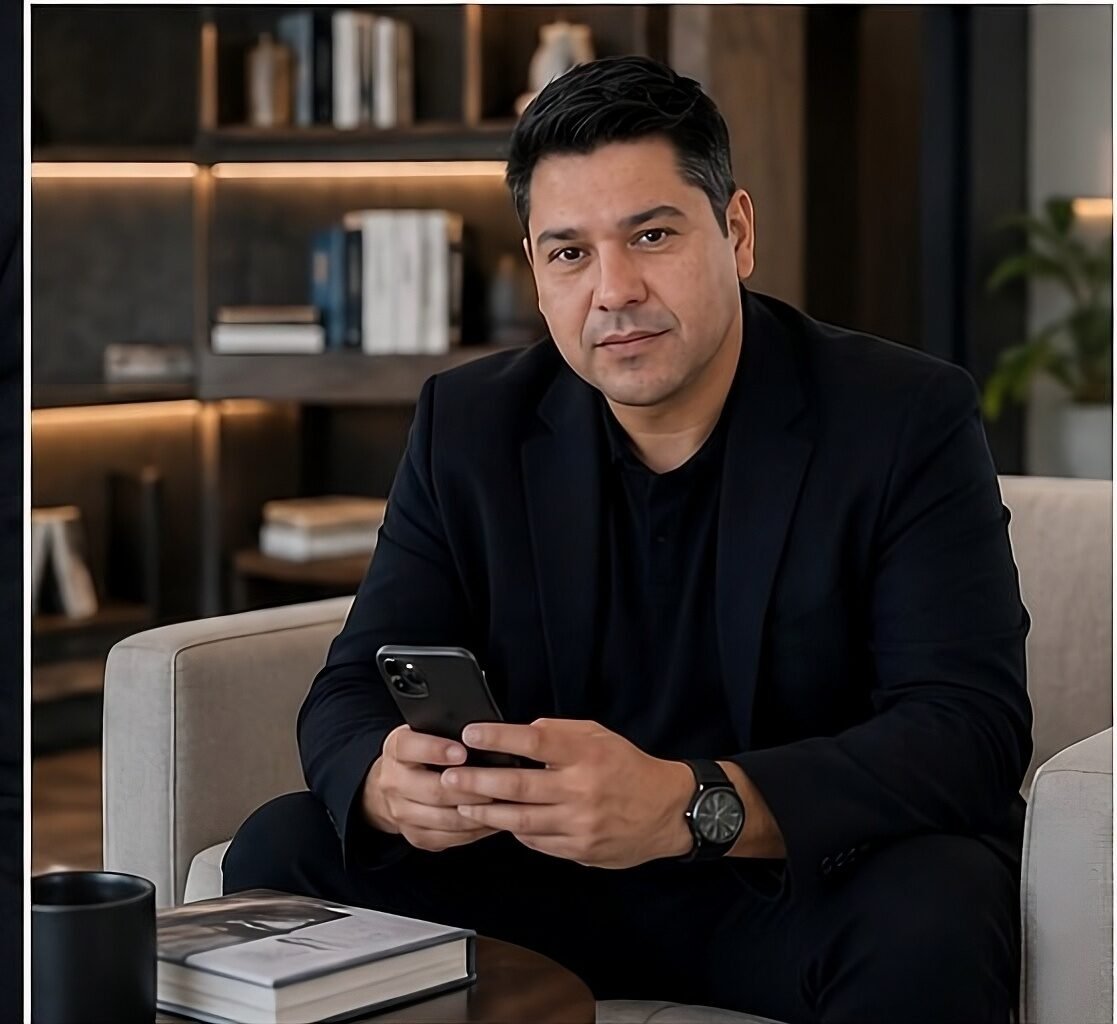 Gustavo Juárez revisando operaciones